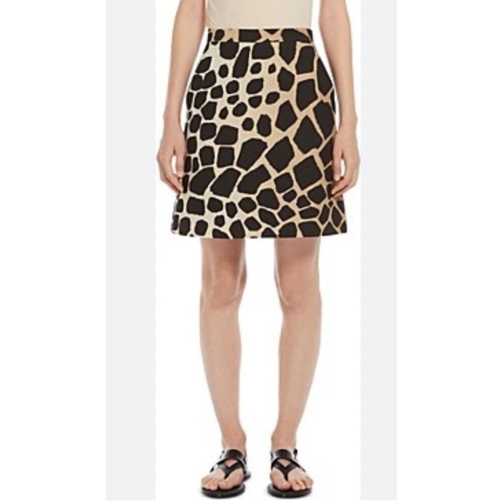 Studio G Giraffe Print Short Pencil Skirt size 6
